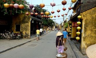 Royal style dress, Hue, Vietnam