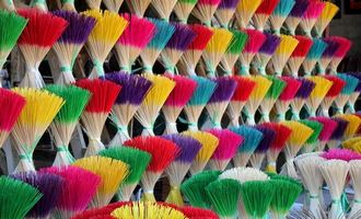 Incense drying, Hue, vietnam