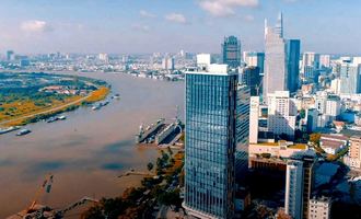 View of Saigon river - Ho Chi Minh City - Vietnam