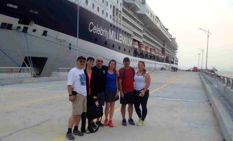 Cruise ship at the dock