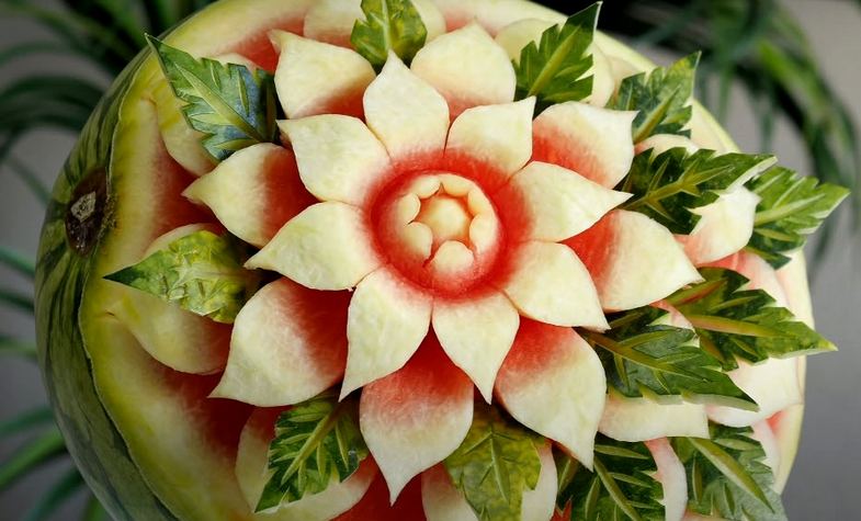 carved watermelon