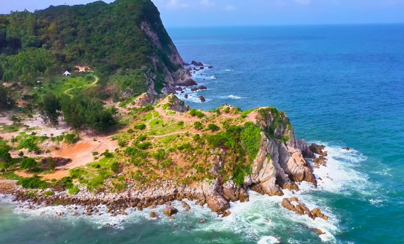 Quan Lan Island with pristine beaches and clear waters
