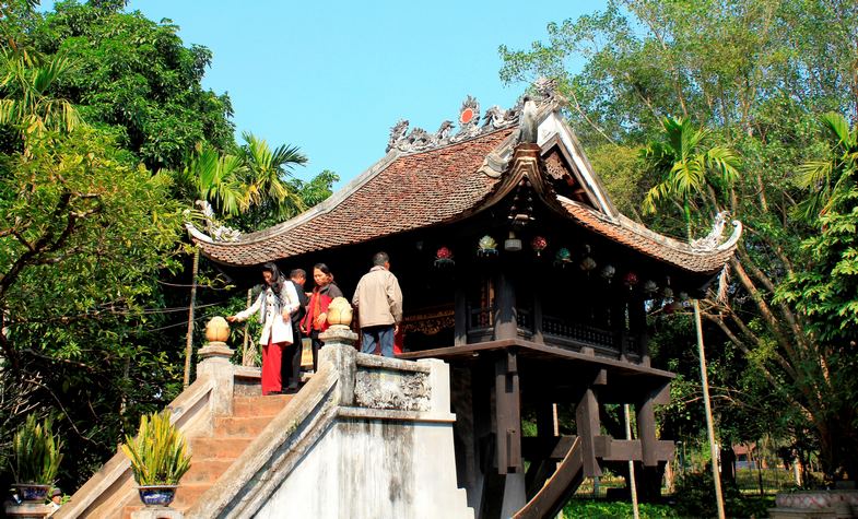 one pillar pagoda