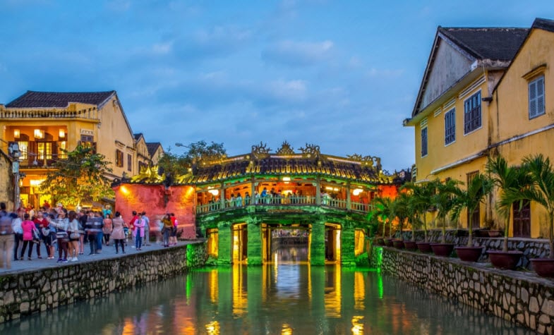 The Hoi An bridge architecture