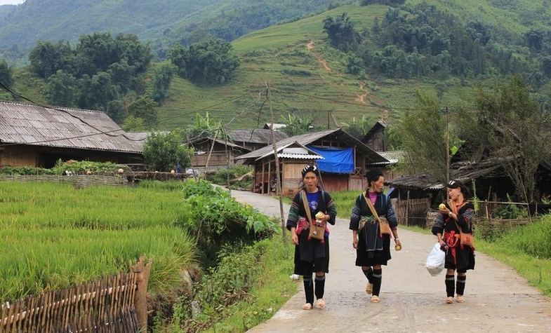 Sapa's trekking trail in Lao Cai, Vietnam