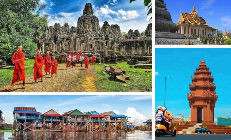Cambodia tourist places: Laos, Vietnam, Cambodia  ititnerary