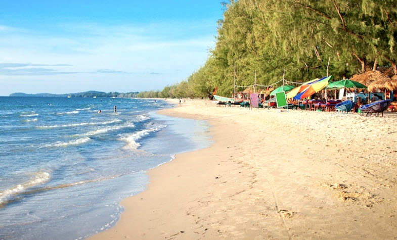 Relaxing on Otres Beach in Sihanoukville