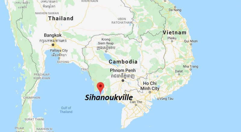 shihanoukville on maps