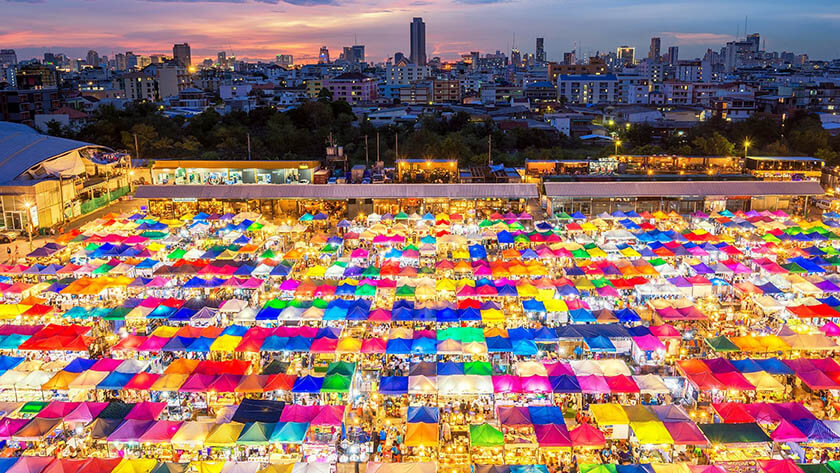 Train Night Market Ratchada bangkok