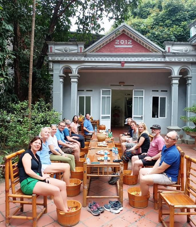 Hanoi day tour Foot bathing in Bavi, Vietnam