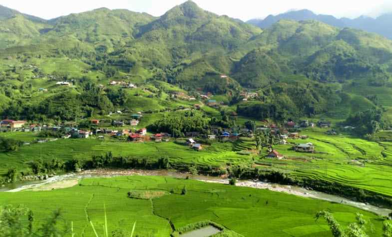 Sapa rice terraces at Ta Van Village